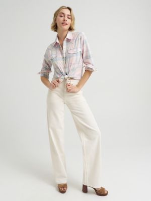 Women's Plaid Western Snap Front Shirt