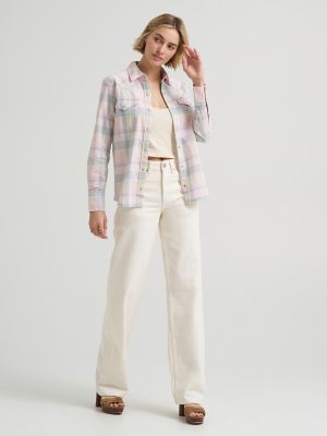 Women's Plaid Western Snap Front Shirt