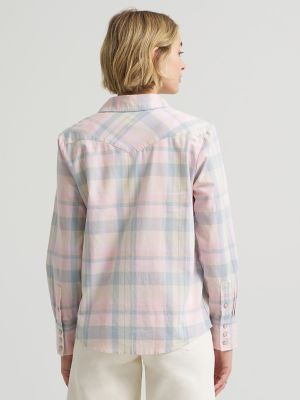 Women's Plaid Western Snap Front Shirt