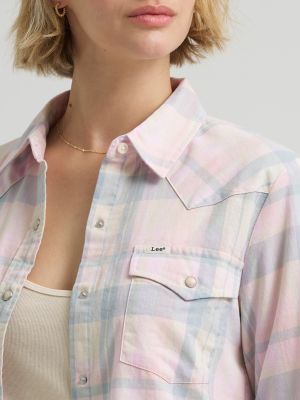 Women's Plaid Western Snap Front Shirt