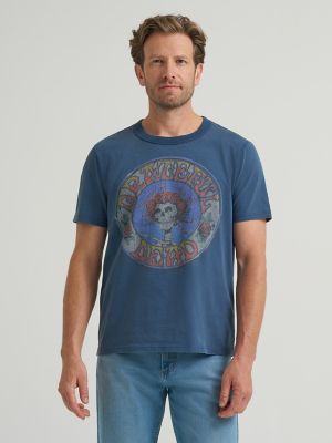 Men's Grateful Dead Graphic Tee in Dark Denim