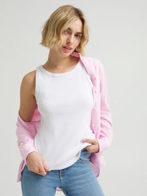 Women's Solid Ribbed Tank Top