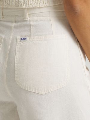 Women's High Rise Pleated Linen Trouser Pant