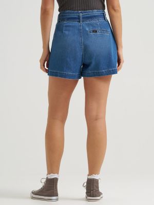Women's High Rise Denim Bow Short