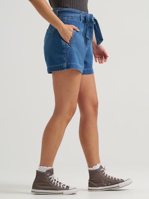 Women's High Rise Denim Bow Short