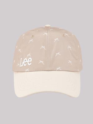 Womens All Over Bow Print Dad Cap:Beige:One Size alternative view