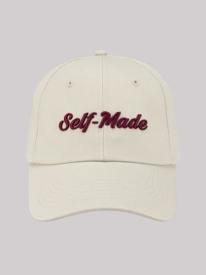 Womens Self Made Embroidered Dad Cap:Tan:One Size alternative view