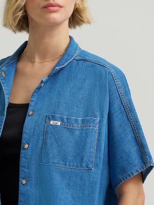 Women's Crop Resort Shirt