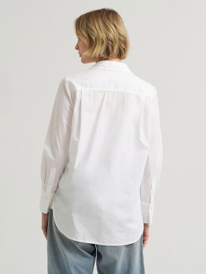 Women's Classic Pocketless Button Down Shirt