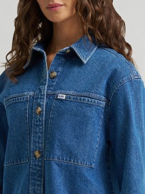 Women's Utility Overshirt in Sticking Point