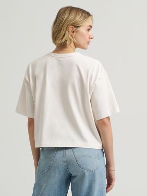 Women's Boxy Fit Crafted Indigo Graphic Tee