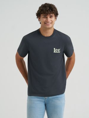 Men's Santa Monica Farmers Market Graphic Tee in Washed Black