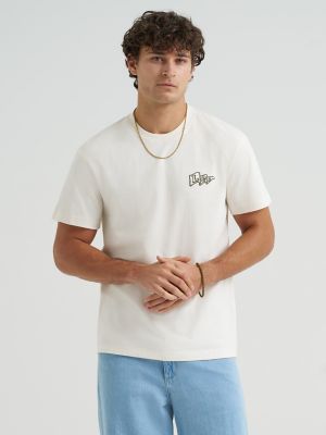 Men's Pennant Logo Tee in Natural alternative view
