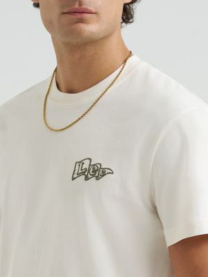 Men's Pennant Logo Tee in Natural alternative view 4