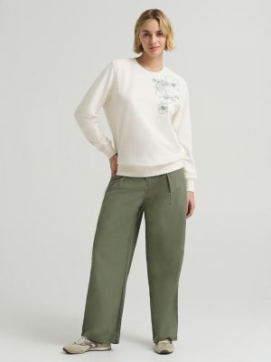 Women's Floral Embroidered Logo Sweatshirt