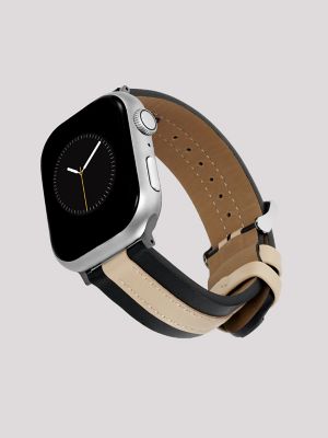 Two Tone Vegan Leather Universal Watchband