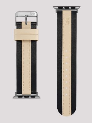 Two Tone Vegan Leather Universal Watchband