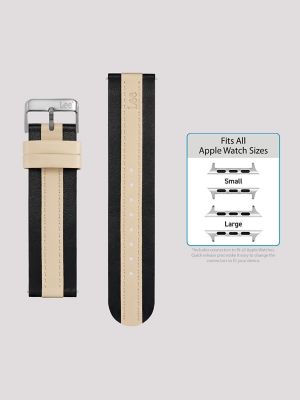 Two Tone Vegan Leather Universal Watchband