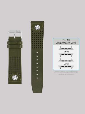 Perforated Vegan Leather Universal Watchband
