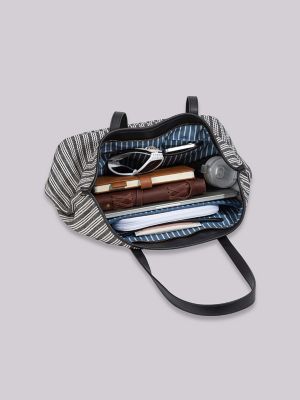 Women's Stripe Logo Tote