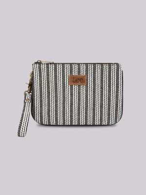 Women's Stripe Logo Wristlet Wallet