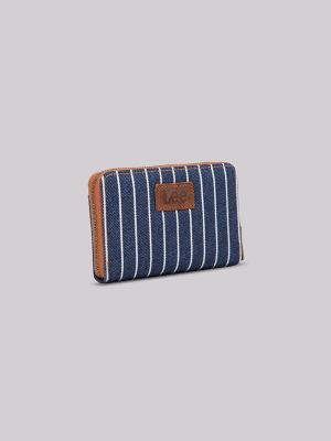 Womens Stripe Logo Card Wallet:Blue Denim:One Size alternative view 2