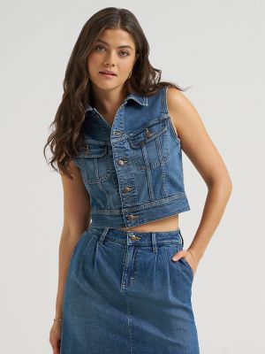 Women's Crop Rider&trade; Denim Vest