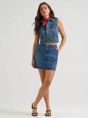 Women's Crop Rider&trade; Denim Vest