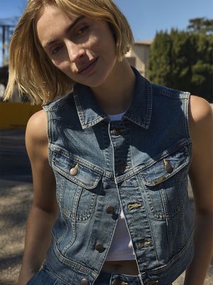 Women's Crop Rider™ Denim Vest