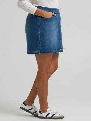 Women's Pull On Denim Skort (Plus)