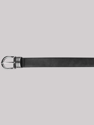 Women's Multi Metal Loops Belt in Black alternative view