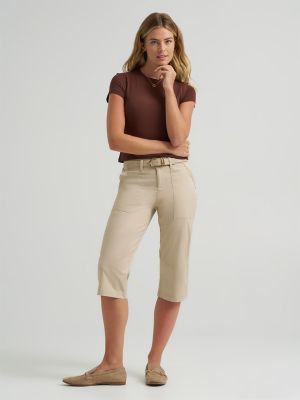 Women's Ultra Lux Comfort with Flex-to-Go Relaxed Fit Utility Skimmer in Pioneer Beige main view