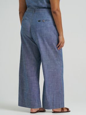 Women's Loose Pleated Trouser Pant (Plus)