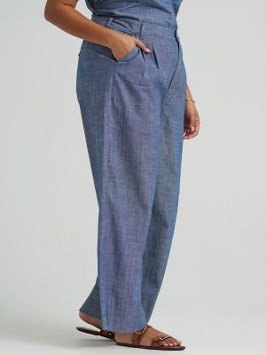 lee curvy fit dress pants Comfort Stretch Non-Iron Stripe Dress Shirt With Contrast Trim main image 0