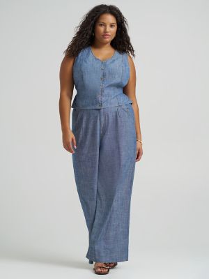 Women's Loose Pleated Trouser Pant (Plus)