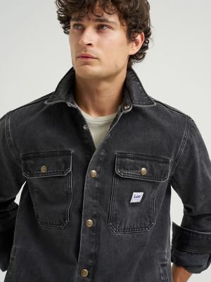 Men's Relaxed Fit Workwear Denim Overshirt