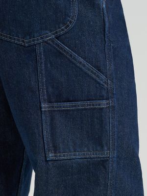 Men's 100% Cotton High Rise Loose Straight Carpenter Jean