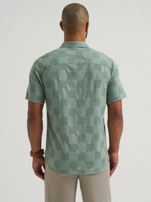 Men's Short Sleeve All Purpose Button Down Shirt in Desert Sage alternative view