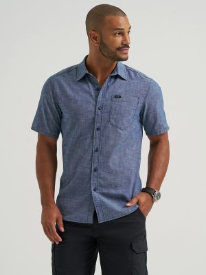 Men's Short Sleeve All Purpose Button Down Shirt from Lee - $34.90