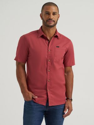 Men's Short Sleeve All Purpose Button Down Shirt from Lee - $34.90