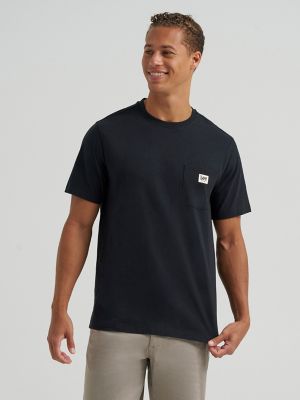 Men's Jersey Pocket Tee in Black