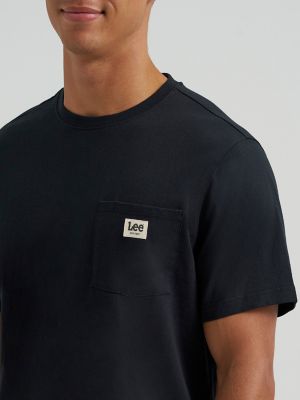 Men's Jersey Pocket Tee in Black