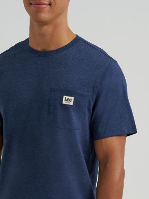 Men's Jersey Pocket Tee in Indigo