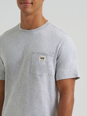 Men's Jersey Pocket Tee in Sterling Grey Heather alternative view 3