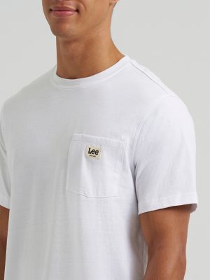 Men's Jersey Pocket Tee in White