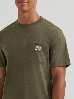 Men's Jersey Pocket Tee in Dark Olive