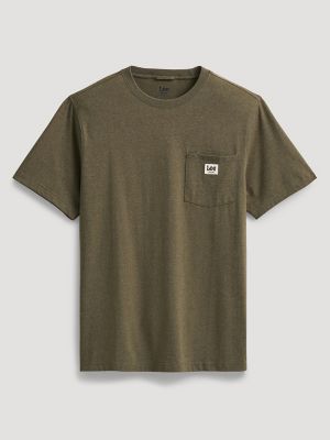 Men's Jersey Pocket Tee in Dark Olive