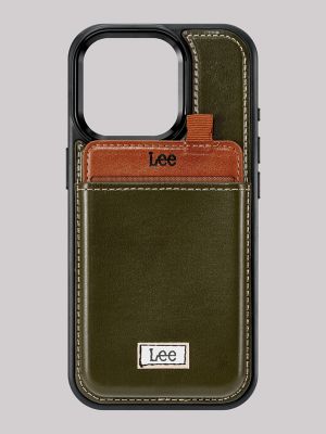 Solid Canvas with Back Patch iPhone Case:Green:One Size alternative view