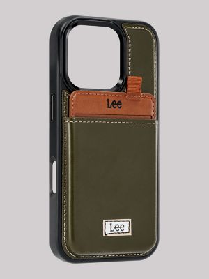 Solid Canvas with Back Patch iPhone Case:Green:One Size alternative view 2