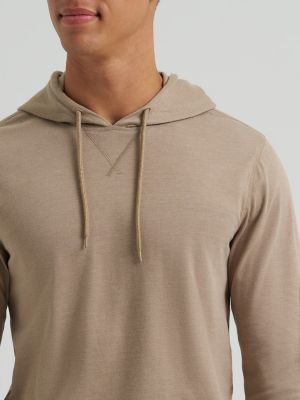 Men's Sueded Jersey Hoodie in Chinchilla alternative view 2
